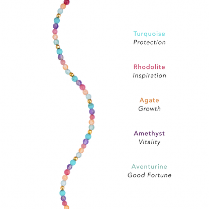 Vibrant Spirit 2mm Layered Healing Bracelet