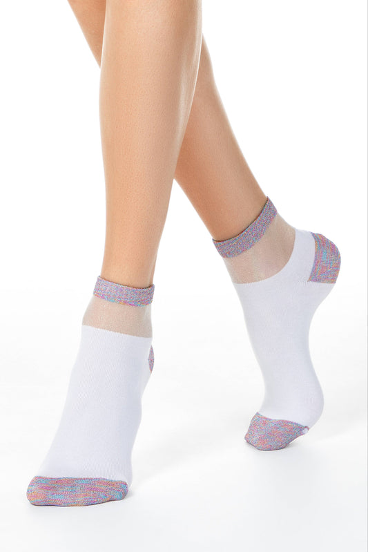 Cotton Ankle Socks Conte Active - 207 with Lurex