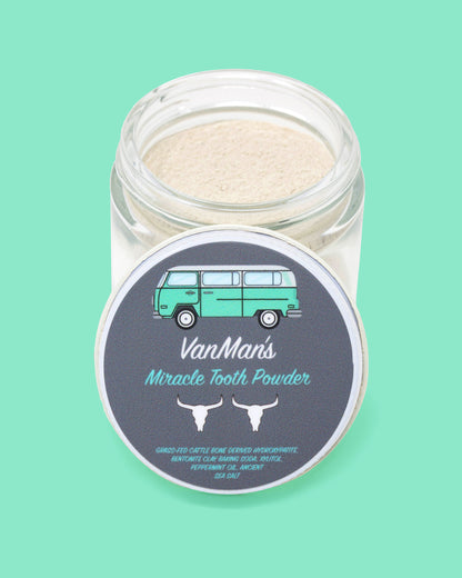 VanMan's Miracle Tooth Powder - Mint-Bone 2 oz