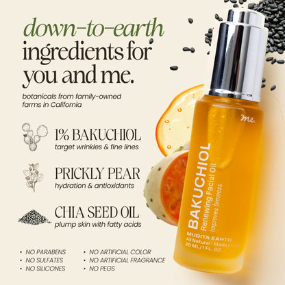 Bakuchiol Skin Renewing Facial Oil (Retinol Alternative)