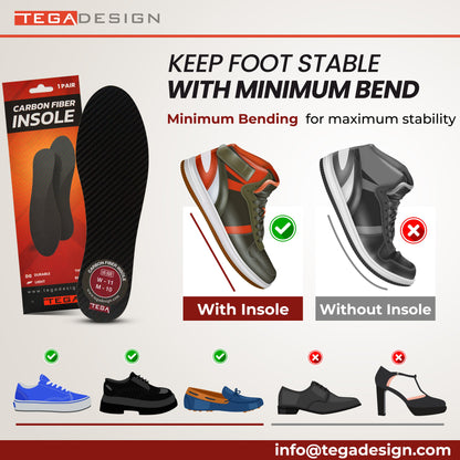 Very Rigid Carbon Fiber Insole (1.5mm)