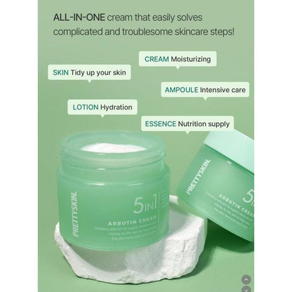 PRETTYSKIN - 5 In 1 Arbutin Cream - 50ml