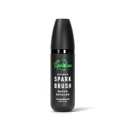 SparkBrush™ by Sparklean® — Soft-Bristle Watch & Jewelry Cleaner + Microfiber Cloth