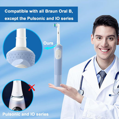 Replacement Toothbrush Heads for Oral B Braun,12 Pack Soft Electric Toothbrush Heads,Deep and Precise Cleaning for Oral B Replacement Heads Precision Refills
