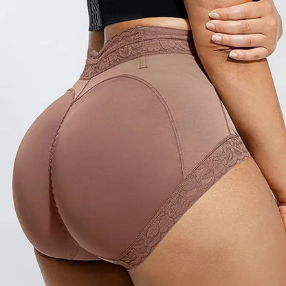 Body Shaping Briefs Butt-lift Underwear Lace Women's High-waisted Panties