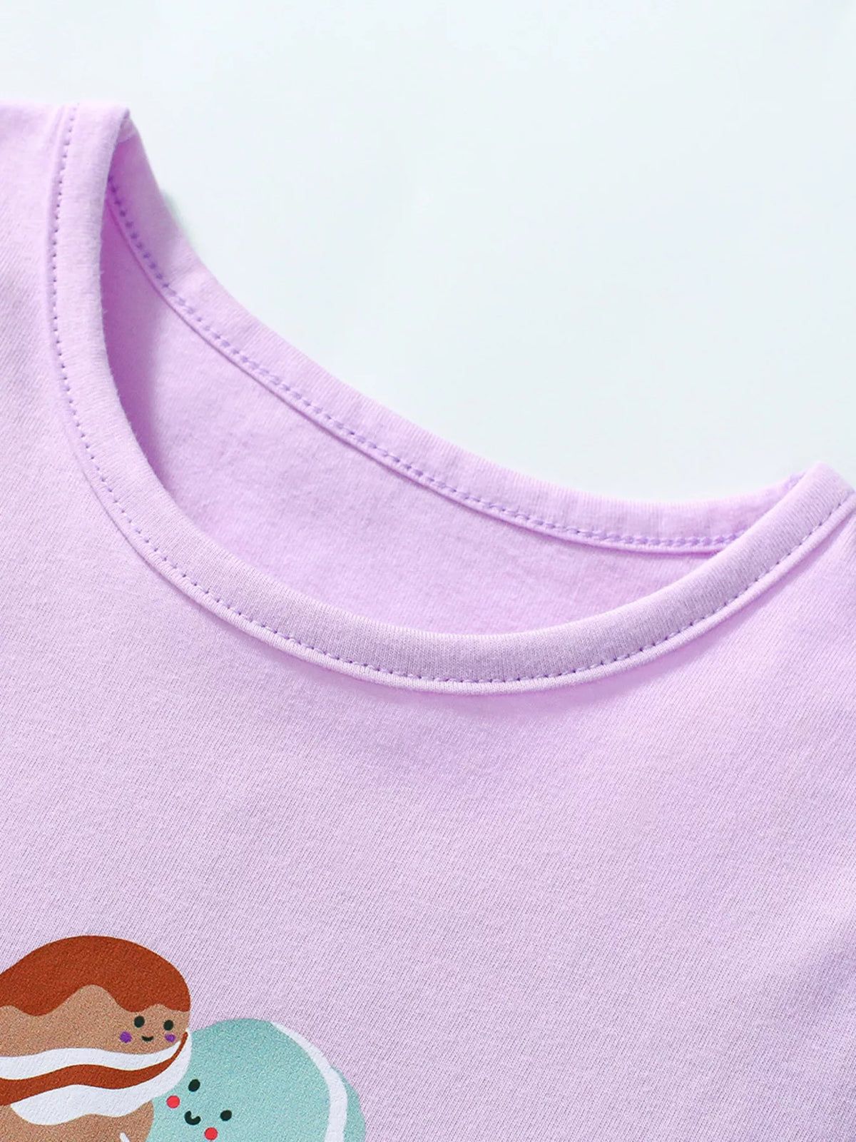 Children's Cartoon Dessert Short Sleeve T-Shirt
