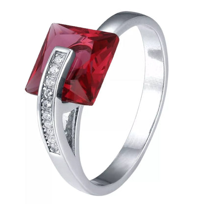 925 Sterling Silver Square Ring