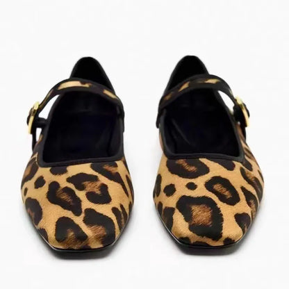 Square Toe Flat Slip-Ons