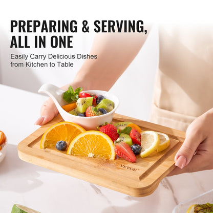 Bamboo Cutting Board Premium Versatile Cut Board With Built-in Handle