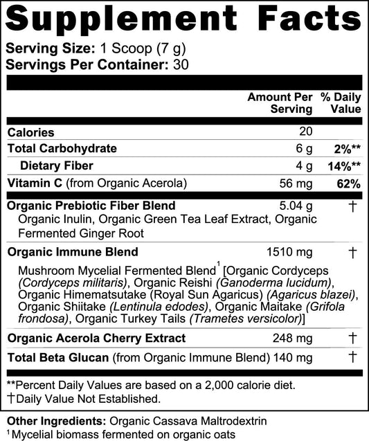 Fermented Mushroom Blend Immune Gut Health Support With Maximum Absorption