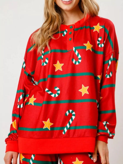 Christmas Long Sleeve Top and Pants Lounge Set
