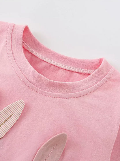 Children's Bunny Applique Long Sleeve T-Shirt