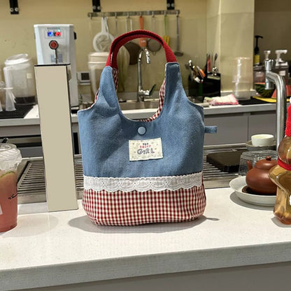 Printed Canvas Handbag