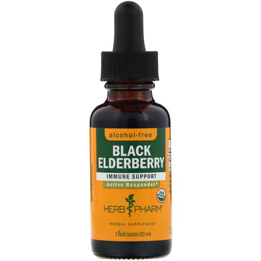 Herb Pharm Black Elderberry Glycerite - Immune Support, 1 Ounce