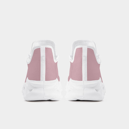 SHO-006W-24 Bounce Mesh Knit Sneakers - White sole