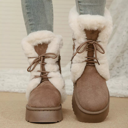 Lace-Up Winter Boots