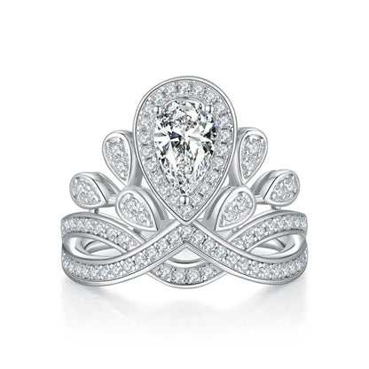 1 Carat Moissanite 925 Sterling Silver Ring