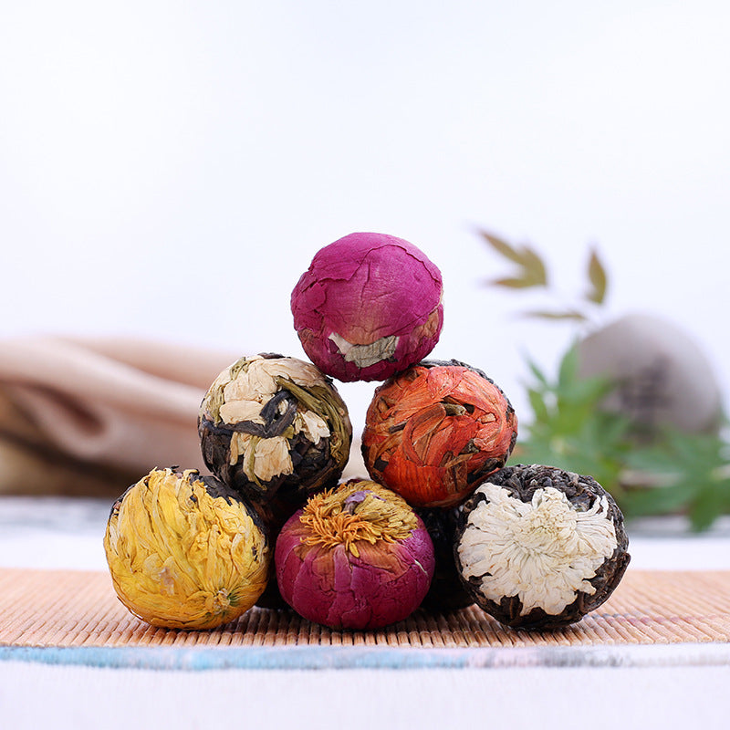 Jasmine Lily Peony Yellow Chrysanthemum Rose Chrysanthemum Six Flavor Scented Tea