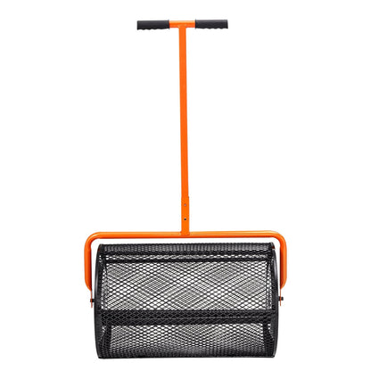 VEVOR Compost Spreader Peat Moss Spreader 24 Inch Wide Height Adjustable Lawn & Garden Spreaders Compost, Top Soil, Mulch - Durable Lightweight Multi-Purpose Yard Care Equipment