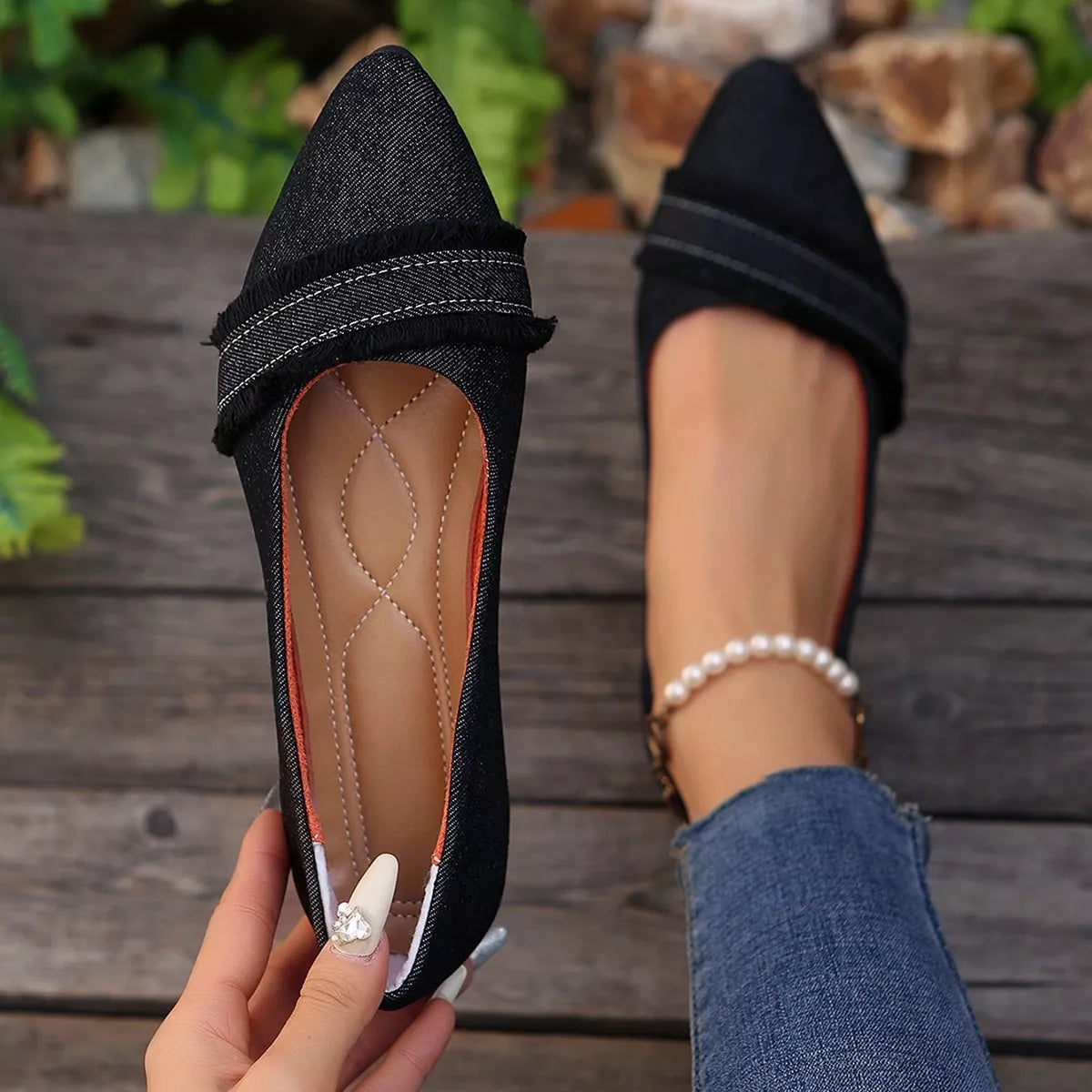 Point Toe Slip-Ons