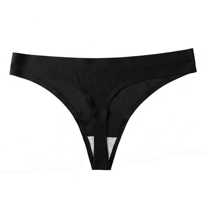 Printed Breathable One Piece Low Waist Thong Women