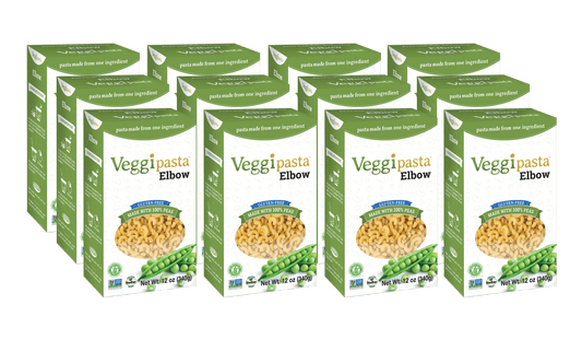 Veggipasta Gluten Free Organic Pea Pasta Elbow - 12 Oz - Case of 12
