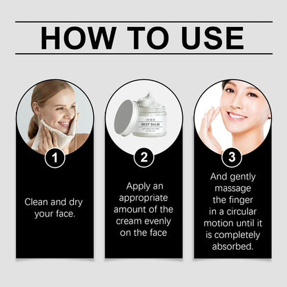 OUHOE Beef Balm, Fade Spots Deep Clean Hydrating Refreshing Skin Gentle Cream
