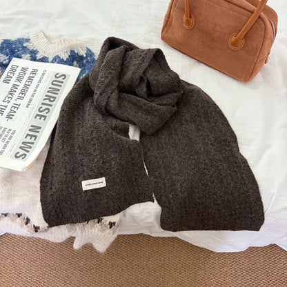 Texture Knit Winter Scarf
