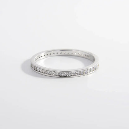 925 Sterling Silver Inlaid Zircon Ring