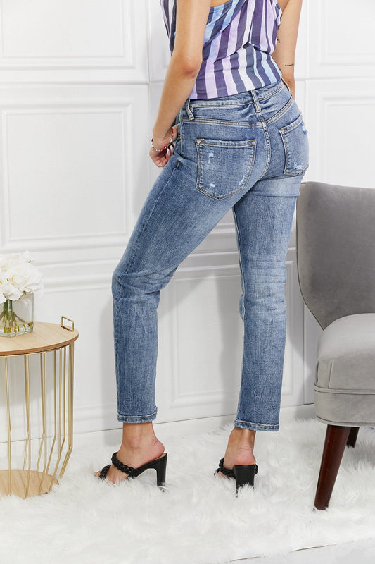 Kancan Full Size Amara High Rise Slim Straight Jeans Plus Size