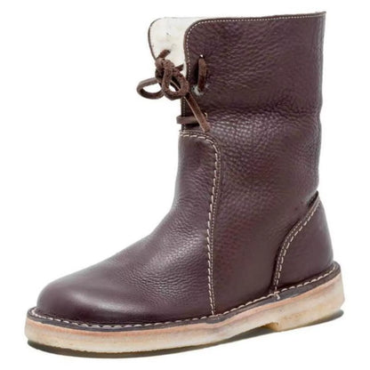 Round Toe Platform Boots
