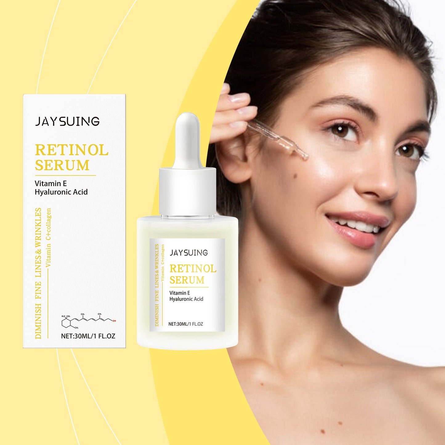 Jaysuing Retinol Firming Serum, Moisturizing Eye Area To Reduce Fine Lines, Moisturizing And Brightening Eye Serum