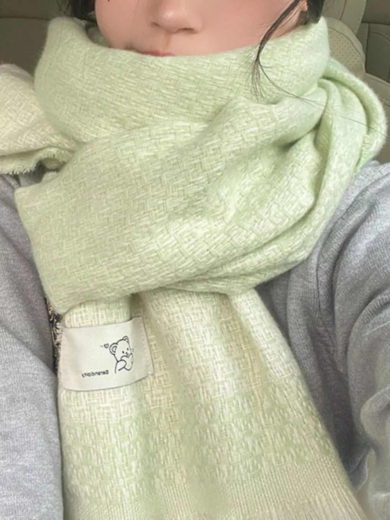 Raw Hem Scarf