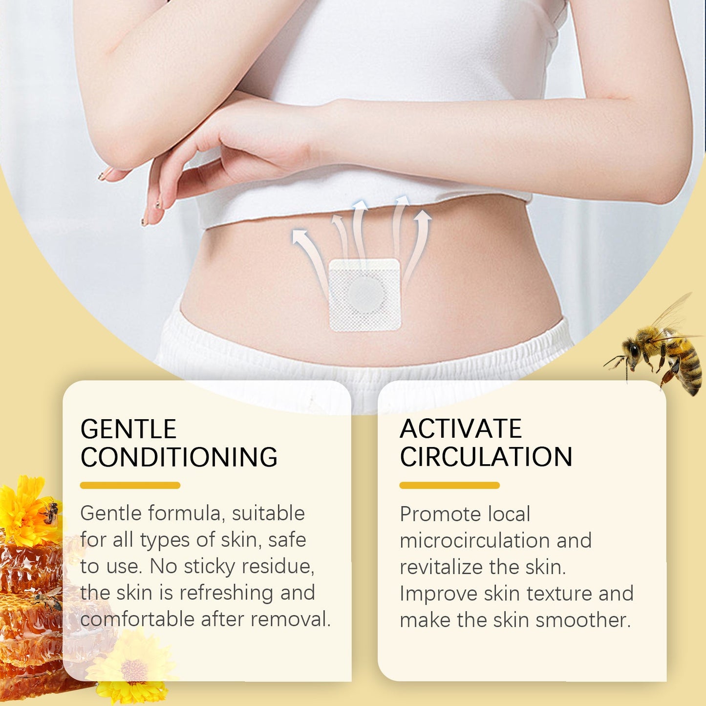 South Moon Bee Venom Body Shaping Patch Firming Light Skin Shape Curves Slimming Care Patch