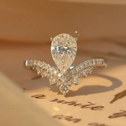 1.5 Carat Moissanite 925 Sterling Silver Ring