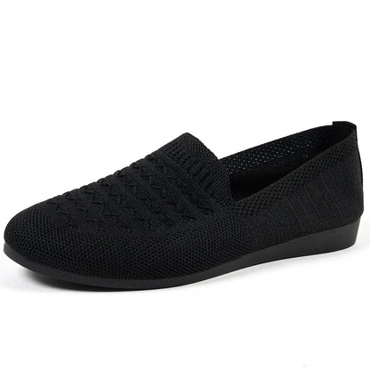 Breathable Knit Slip-On Loafers