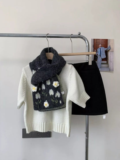 Floral Soft Winter Scarf