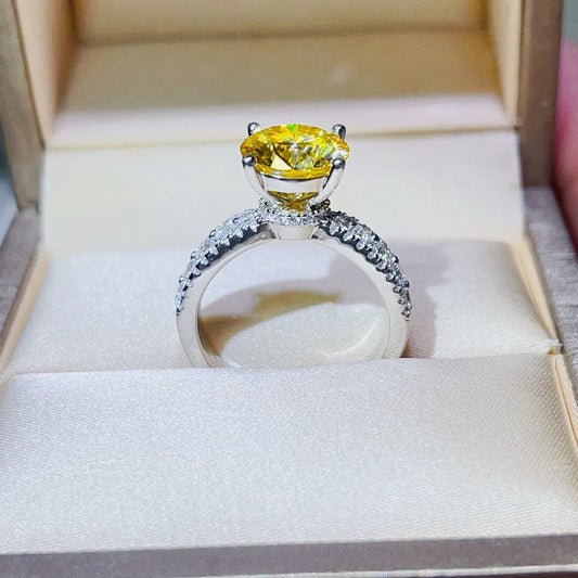 3 Carat Moissanite 925 Sterling Silver Ring