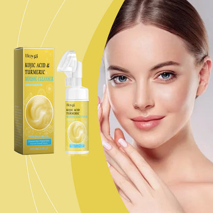 Hoygi Turmeric Gentle Cleansing Cleanser Massage Moisturizing Clean Exfoliating Gentle Skin Care Cleanser