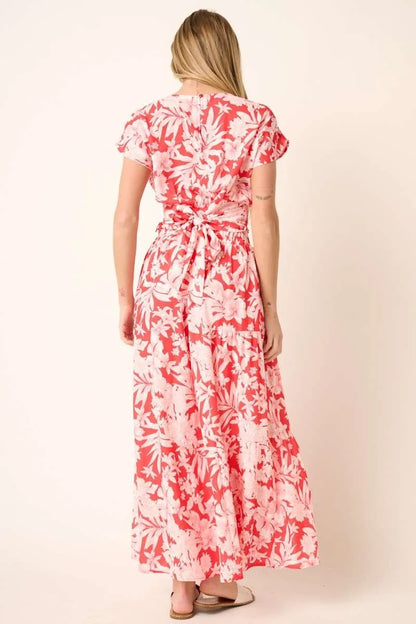 Mittoshop Tropical Print Top and Skirt Set