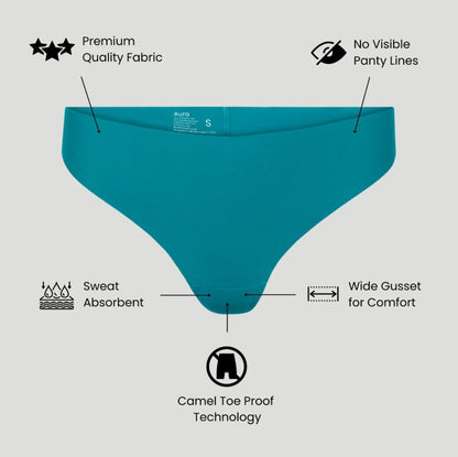 New European And American One-Piece Ice Silk Seamless Thong For Women
