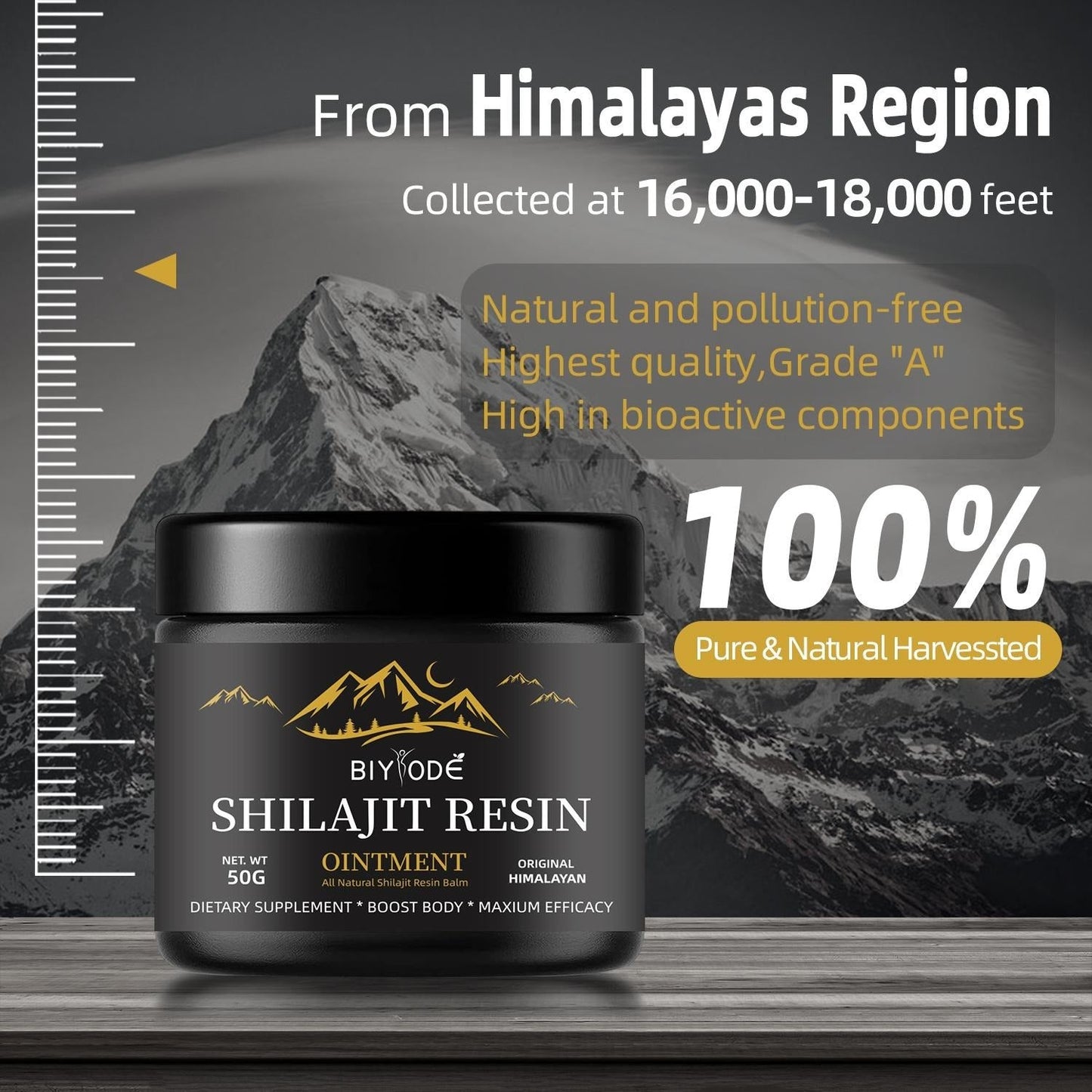 Pure Himalayan Shilajit Gummies with Ashwagandha Gokshura Herbal Energy & Vitality Supplement No Added Sugar | 60 Gummies
