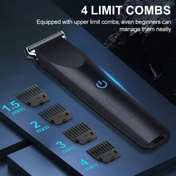 Men Pro Electric Hair Clippers Beard Trimmer Cutting Barber Shaving Machine Black Logistics Only For USPS. TK TMEU Only For Self-pickup