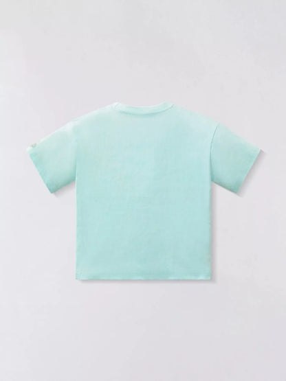 Children's Embroidered Round Neck T-Shirt