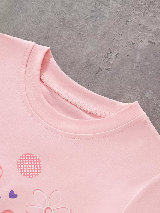 Children's Bunny Round Neck T-Shirt