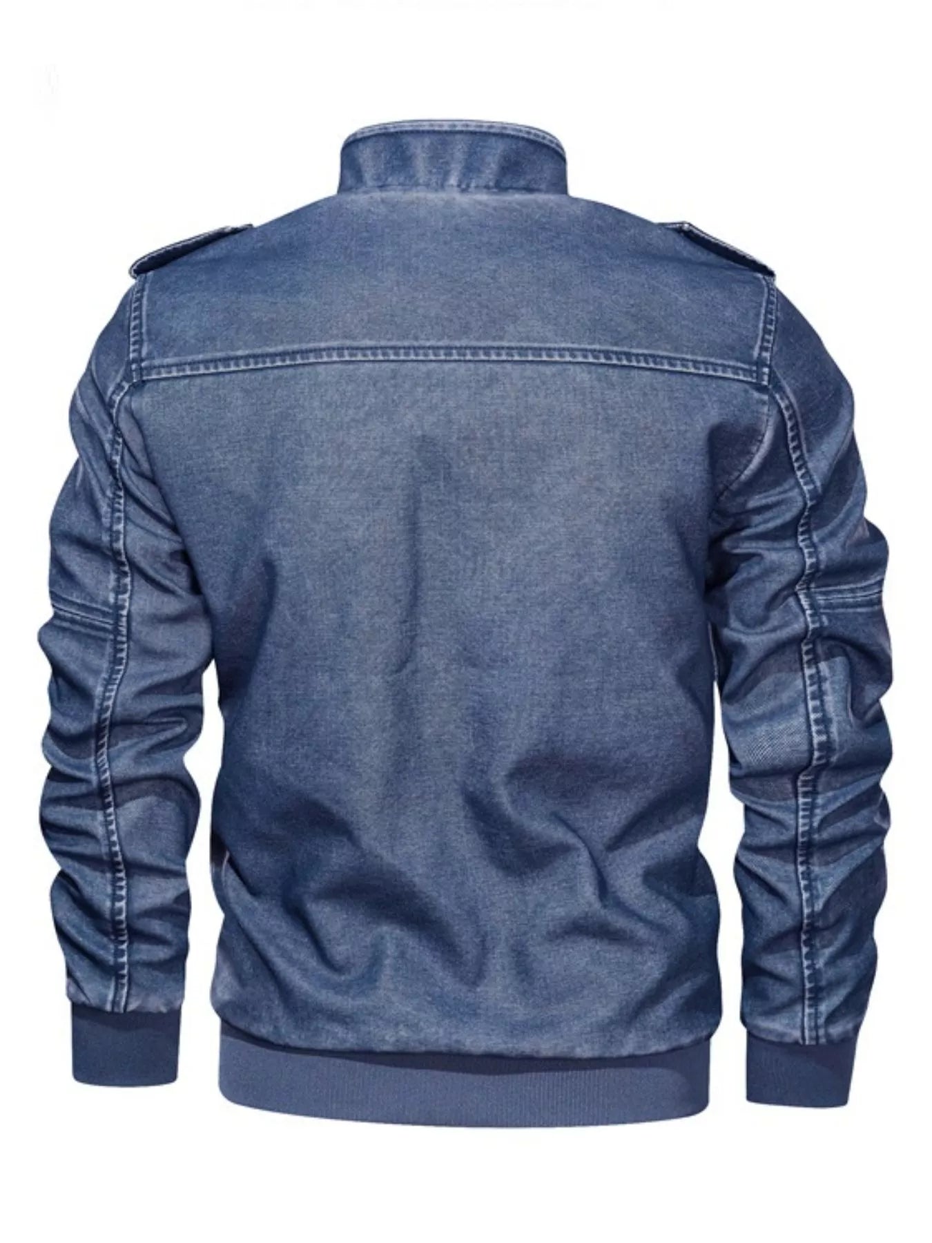 Men's Plus Size Zip Up Long Sleeve Jacket