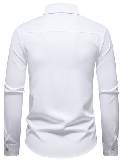 Men's Slim Fit Long Sleeve Shirt