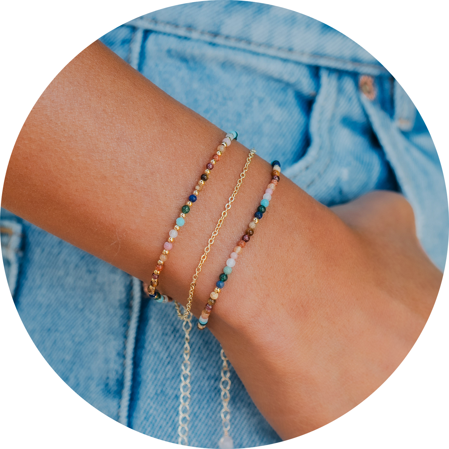 Master Healer 2mm Layered Bracelet Stack