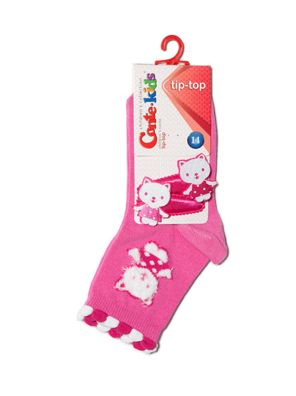Conte-Kids Tip-Top #17С-27СП(289 & 290) - Lot of 2 pairs Cotton Socks for Girls