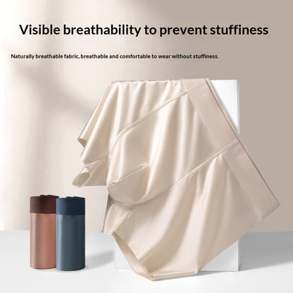 Light Luxury Satin Ice Silk High-End  Silk Antibacterial Mens Underwear